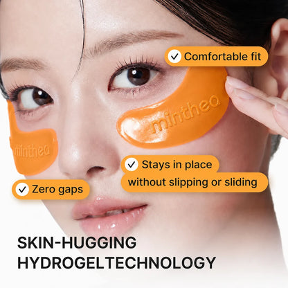 Kojic Acid & Turmeric Vita Jelly Eye Mask – Brighten Dark Circles, Depuff & Soothe Tired Eyes with Korean Hydrogel Patches