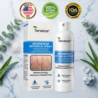 ✨Tervence® Magnesium Botanical Spray –  Advanced Skin Recovery for Psoriasis & Eczema | Rapid Soothing, Steroid-Free