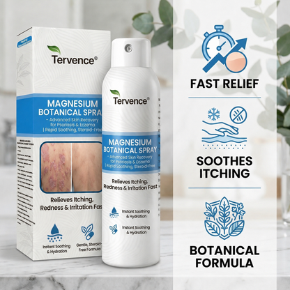 ✨Tervence® Magnesium Botanical Spray –  Advanced Skin Recovery for Psoriasis & Eczema | Rapid Soothing, Steroid-Free