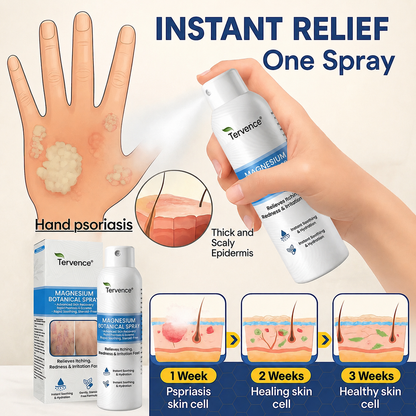 ✨Tervence® Magnesium Botanical Spray –  Advanced Skin Recovery for Psoriasis & Eczema | Rapid Soothing, Steroid-Free