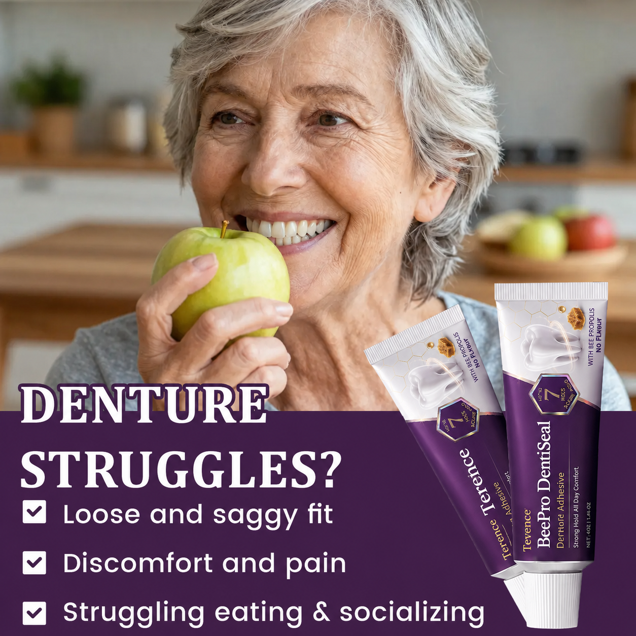 Tervence® BeePro DentiSeal Denture Adhesive🦷🐝💜