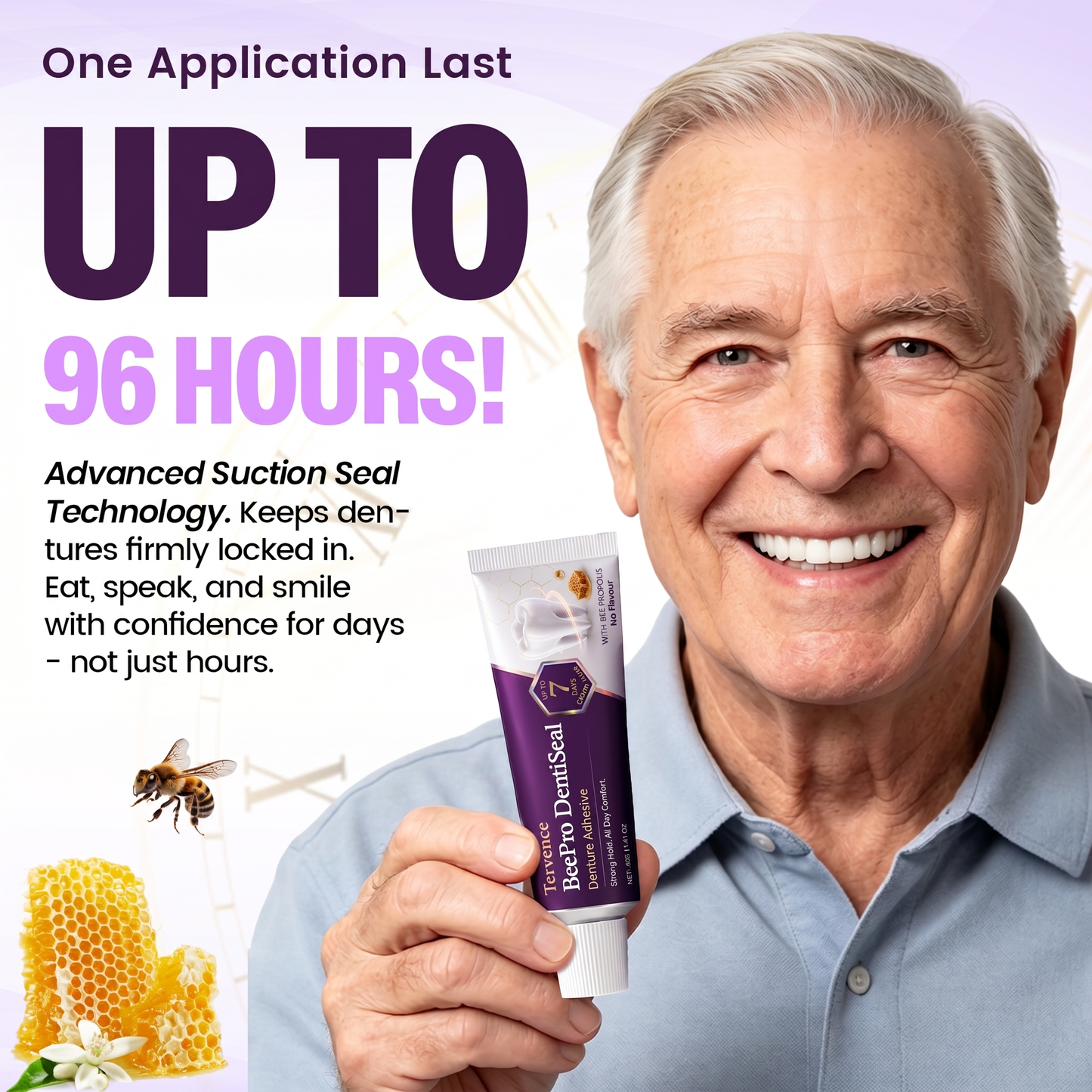 Tervence® BeePro DentiSeal Denture Adhesive🦷🐝💜
