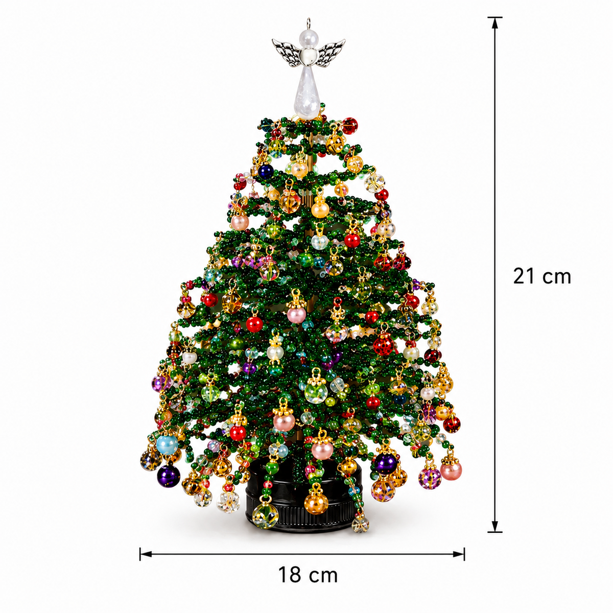 🎄✨ DIY Beaded Christmas Tree Kit – 🎅Create Your Own Sparkling Holiday Decoration