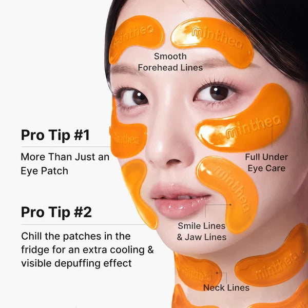 Kojic Acid & Turmeric Vita Jelly Eye Mask – Brighten Dark Circles, Depuff & Soothe Tired Eyes with Korean Hydrogel Patches