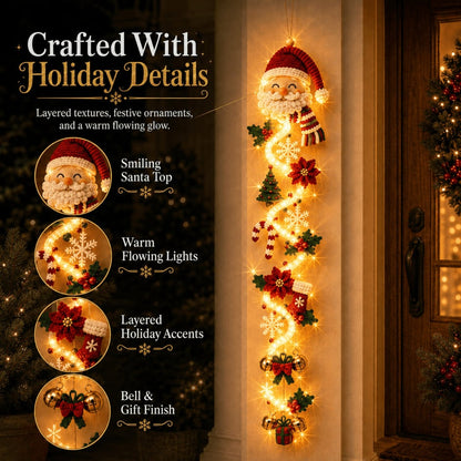 ⏳ Last day! 49% OFF✨ – 🎅MerryCascade Glowing Christmas Door Hanger