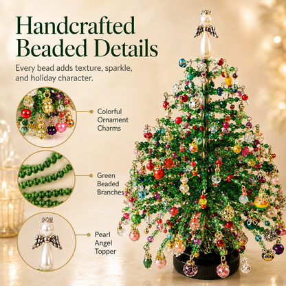 🎄✨ DIY Beaded Christmas Tree Kit – 🎅Create Your Own Sparkling Holiday Decoration
