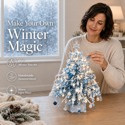 🎄✨ DIY Beaded Christmas Tree Kit – 🎅Create Your Own Sparkling Holiday Decoration