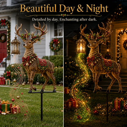 Light-Up Reindeer Christmas Yard Stake