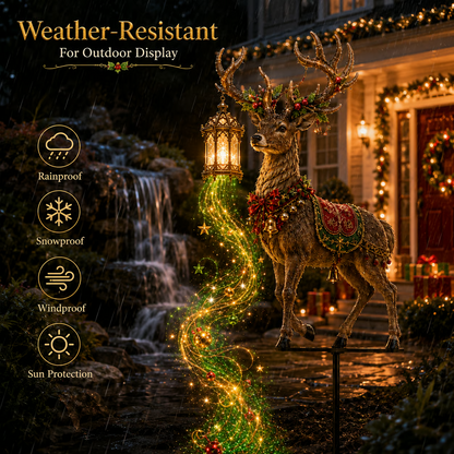 Light-Up Reindeer Christmas Yard Stake
