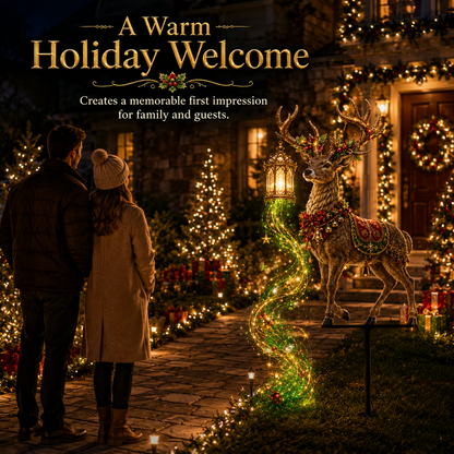 Light-Up Reindeer Christmas Yard Stake