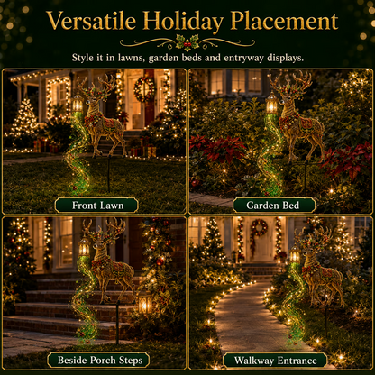 Light-Up Reindeer Christmas Yard Stake