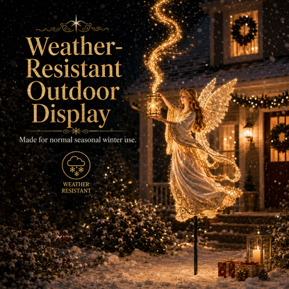 Light-Up Angel Lantern Starlight Christmas Yard Stake