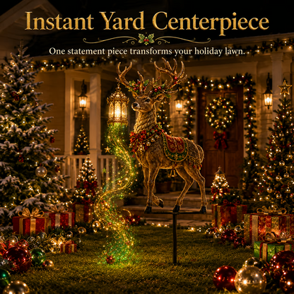Light-Up Reindeer Christmas Yard Stake